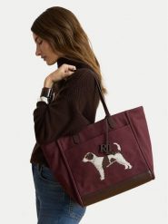 LAUREN RALPH LAUREN Torebka 431P18735001 Bordowy. Czerwone torebki do ręki damskie Lauren Ralph Lauren, bez wzorów, z materiału, bez dodatków. Za 1,499.00 zł.