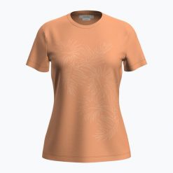 Koszulka trekkingowa damska icebreaker Merino 150 Tech Lite Winter Floral. Brązowe koszulki sportowe damskie Icebreaker, bez wzorów, sportowe, bez kołnierzyka. Za 269.99 zł.