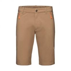 Spodnie trekkingowe męskie Mammut 1023001207494. Brązowe krótkie spodenki sportowe męskie Mammut, l, bez wzorów, z materiału, trekkingowe. Za 432.00 zł.