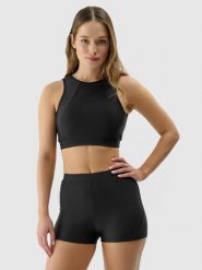 4F Góra od bikini damska - czarna L. Czarne bikini damskie 4f, na lato, l, bez wzorów. Za 99.99 zł.
