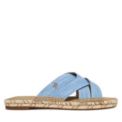 Espadryle Tommy Hilfiger. Niebieskie espadryle damskie Tommy Hilfiger, bez wzorów, bez obcasa, bez zapięcia. Za 399.99 zł.
