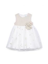 Abel & Lula Sukienka elegancka 5001 Beżowy Regular Fit. Brązowe sukienki dla dziewczynek Abel & Lula, bez wzorów, z syntetyku, eleganckie, bez ramiączek. Za 399.99 zł.