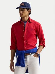 Polo Ralph Lauren Koszula 710937993012 Czerwony Custom Fit. Czerwone koszule męskie Polo Ralph Lauren, l, bez wzorów, z bawełny, bez kołnierzyka, bez ramiączek. Za 599.99 zł.
