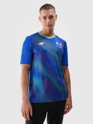 4F Koszulka piłkarska uniseks 4F x PKO Ekstraklasa Games M. Koszulki sportowe męskie 4f, m, bez wzorów, z dzianiny, bez kołnierzyka. Za 179.99 zł.