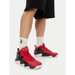 Buty do koszykówki SHAQ. Czerwone buty sportowe męskie Shaq, bez zapięcia, do koszykówki. Za 349.99 zł.