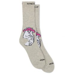 Skarpety Rip N Dip Lord Nermal Szare. Czarne skarpety męskie RIPNDIP, bez wzorów. Za 109.98 zł.