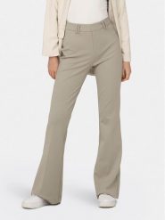 ONLY Spodnie materiałowe Peach 15298660 Beżowy Flared Fit. Brązowe spodnie materiałowe damskie Only, bez wzorów, z materiału. Za 229.99 zł.