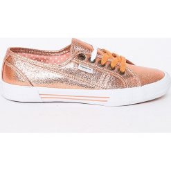 Pepe Jeans - Tenisówki. Szare trampki i tenisówki damskie Pepe Jeans, z jeansu. W wyprzedaży za 139.90 zł.