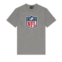 T-Shirt NFL Logo New Era Gris. Szare t-shirty męskie New Era, xl, bez wzorów, z bawełny, klasyczne, bez kołnierzyka. Za 126.50 zł.