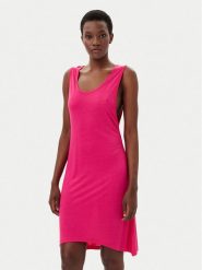 HUGO Sukienka letnia Beach 50540333 Różowy Relaxed Fit. Czerwone sukienki damskie Hugo, na lato, s, bez wzorów, z wiskozy, bez kołnierzyka, bez ramiączek. Za 219.99 zł.