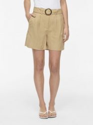 Vila Szorty - VIRosita Kobiety brązowy, 36. Brązowe szorty damskie Vila, bez wzorów, z bawełny, eleganckie. Za 219.95 zł.
