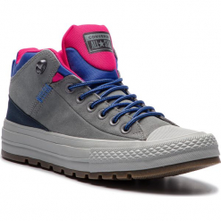 Trampki CONVERSE - Ctas Street Boot Hi 162361C Mason/Obsidian/Pink Pop. Szare trampki męskie marki Converse, z gumy. W wyprzedaży za 299.00 zł.