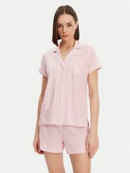 LAUREN RALPH LAUREN Piżama ILN12421 Różowy Regular Fit. Czerwone piżamy damskie Lauren Ralph Lauren, m, bez wzorów, z bawełny, bez ramiączek. Za 259.99 zł.