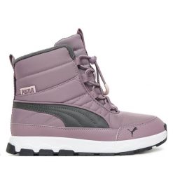 Śniegowce Puma. Fioletowe śniegowce dziewczęce Puma, bez zapięcia. Za 279.99 zł.