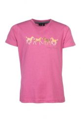 Bawełniana koszulka dziewczęca HKM Pony Club. Czerwone t-shirty i topy dla dziewczynek HKM, bez wzorów, z bawełny, bez ramiączek. Za 117.00 zł.
