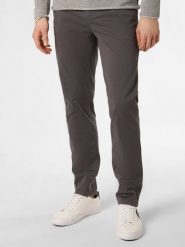 BOSS Orange Spodnie Mężczyźni Bawełna szary, 33-34. Pomarańczowe eleganckie spodnie męskie Boss Orange, m, bez wzorów, z bawełny. Za 599.95 zł.