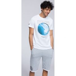 T-shirt męski TSM293 - biały. Białe t-shirty męskie 4f, z bawełny. Za 59.99 zł.