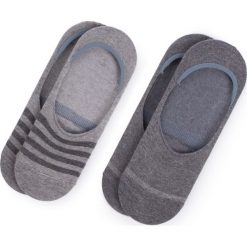 Zestaw 2 par stopek unisex BUGATTI - 6875 Stripe Stone Mel 115. Szare skarpety damskie Bugatti, bez wzorów, z bawełny. Za 45.00 zł.