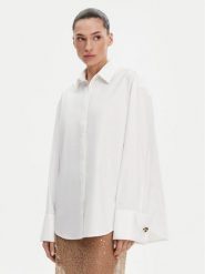 Herskind Koszula 5598202 Biały Regular Fit. Białe bluzki damskie Herskind, s, bez wzorów, z bawełny, bez kołnierzyka, bez ramiączek. Za 489.99 zł.