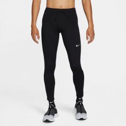 Spodnie treningowe męskie Nike Drifit Challenger. Czarne spodnie sportowe męskie Nike, m, bez wzorów, z materiału, do biegania, dri-fit (nike). Za 414.00 zł.