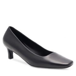 Czółenka GINO ROSSI. Czarne czółenka damskie Gino Rossi, bez wzorów, bez obcasa, bez zapięcia. Za 299.99 zł.