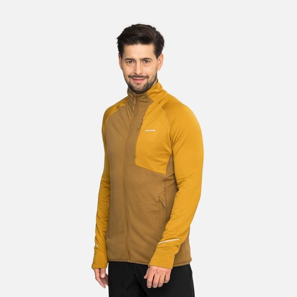 Bluza męska VIKING Birger Man rozpinana. Żółte bluzy męskie Viking, l, bez wzorów, z elastanu, bez kaptura, na fitness i siłownię. Za 319.90 zł.