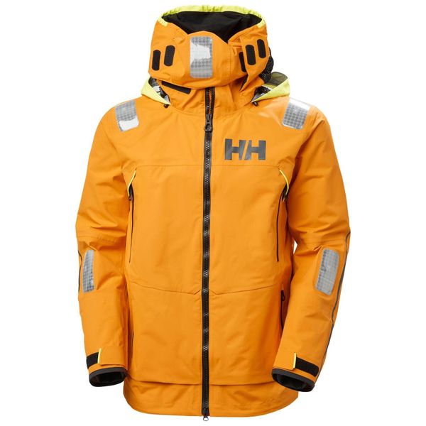 Kurtka wodoodporna Helly Hansen Aegir Race. Żółte kurtki męskie Helly Hansen, xl, bez wzorów, sportowe, bez kaptura. Za 1,799.00 zł.
