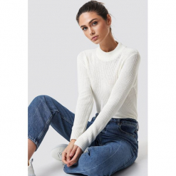 NA-KD Sweter z długim rękawem - White. Swetry damskie marki NA-KD. Za 161.95 zł.