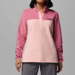 Bluza Columbia Benton Springs 1/2 Snap P Różowa. Czerwone bluzy damskie Columbia, xl, bez wzorów, bez kaptura. Za 202.25 zł.