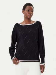 Liu Jo Sport Sweter TF5206 MS63L Czarny Regular Fit. Czarne swetry damskie Liu Jo Sport, l, bez wzorów, z syntetyku, sportowe, bez kołnierzyka, bez ramiączek, bez kaptura. Za 719.99 zł.