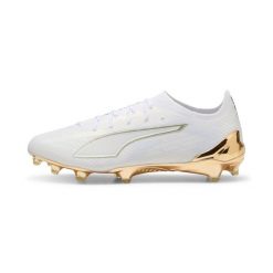 Buty piłkarskie Puma Ultra 6 Ultimate FG. Białe buty sportowe męskie Puma, bez wzorów, z materiału, do piłki nożnej. Za 689.99 zł.