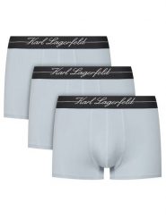 KARL LAGERFELD Komplet 3 par bokserek A1M47089 Błękitny. Niebieskie bokserki męskie KARL LAGERFELD, m, bez wzorów, z lyocellu. Za 149.99 zł.