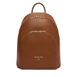 Plecak Patrizia Pepe. Brązowe plecaki damskie Patrizia Pepe, bez wzorów. Za 1,439.00 zł.