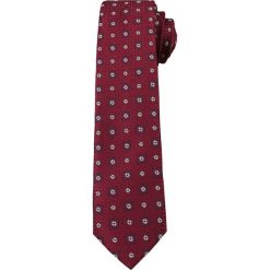 Bordowy Elegancki Krawat Męski w Małe Kwiatki -ALTIES- 6 cm, Motyw Florystyczny. Czerwone krawaty i muchy Alties, bez wzorów, z tkaniny, eleganckie. Za 49.00 zł.