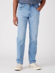WRANGLER GREENSBORO MĘSKIE SPODNIE JEANSOWE JEANSY THE BRONCO W15Q84Z68 112330711. Białe jeansy męskie Wrangler, casualowe. Za 229.99 zł.