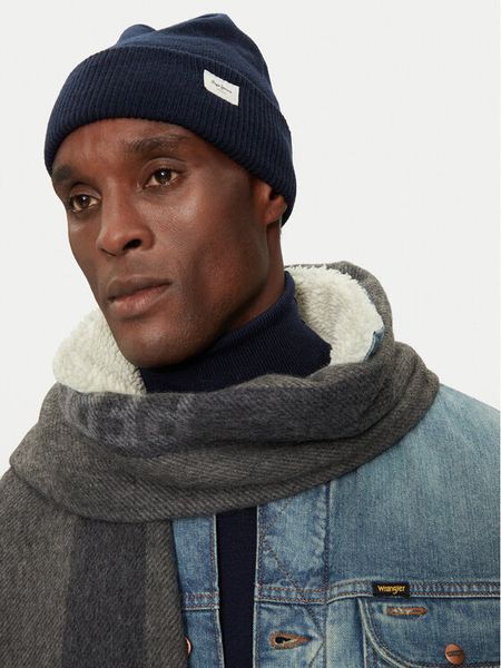 Pepe Jeans Czapka PL040360 Granatowy. Niebieskie czapki i kapelusze damskie Pepe Jeans, na zimę, bez wzorów, z jeansu. Za 139.99 zł.