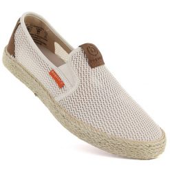 Półbuty męskie espadryle wsuwane beżowe Bugatti TT15305. Brązowe półbuty na co dzień męskie Bugatti, z tkaniny, eleganckie, bez zapięcia. Za 369.99 zł.
