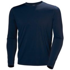 Bluza Helly Hansen Shine Solen. Niebieskie bluzy męskie Helly Hansen, na lato, m, bez wzorów, z elastanu, bez kaptura. Za 259.50 zł.