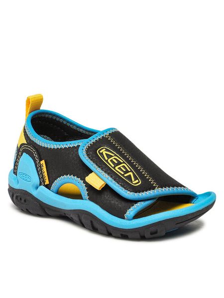 Keen Sandały Knotch River Ot 1025662 Czarny. Czarne sandały chłopięce Keen, ze skóry, bez zapięcia. Za 219.99 zł.