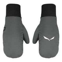 Rękawiczki damskie Salewa ORTLES TWR MITTEN szare 00-0000028527_0911 r S. Szare rękawiczki damskie Salewa, bez wzorów, ze skóry. Za 355.55 zł.