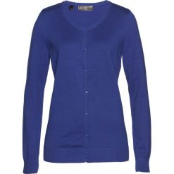 Sweter rozpinany bonprix szafirowy. Kardigany damskie marki bonprix. Za 59.99 zł.