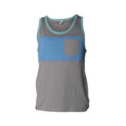 Tank top z dwukolorową kieszonką Snap Climbing. Szare koszulki sportowe męskie SNAP CLIMBING, s, bez wzorów, bez kołnierzyka, bez ramiączek, wspinaczkowe. Za 213.00 zł.