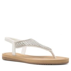 Sandały Clara Barson. Szare klapki damskie Clara Barson, bez wzorów, bez obcasa, na płaskiej podeszwie, bez zapięcia. Za 99.99 zł.