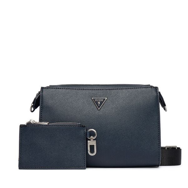 Torebka Guess. Niebieskie listonoszki damskie Guess, z aplikacjami, bez dodatków. Za 364.99 zł.