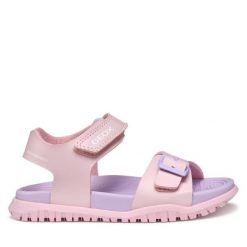 Sandały Geox. Czerwone sandały dziewczęce Geox, bez zapięcia. Za 139.99 zł.