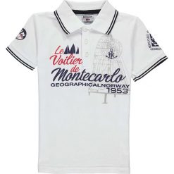 Koszulka polo w kolorze białym. T-shirty dla chłopców Geographical Norway Kids & Ladies. W wyprzedaży za 78.95 zł.