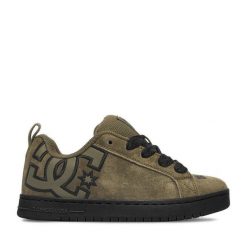 Sneakersy DC Shoes. Brązowe trampki i tenisówki chłopięce DC Shoes, bez wzorów, bez zapięcia. Za 179.99 zł.