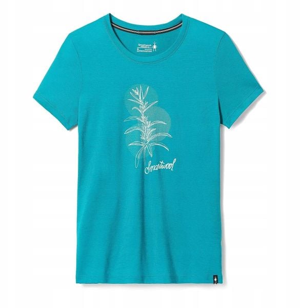 Smartwool W'S Sage Plant Graphic Short Sleeve Tee Slim Fit, L39, S. T-shirty damskie Smartwool, l, bez wzorów, bez kołnierzyka. Za 220.03 zł.