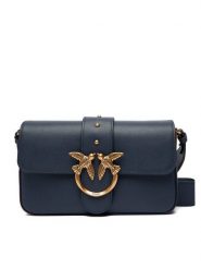PINKO Torebka Love One Mini Slouchy Fl AI 25-26 PLTT 104340 A0QO Niebieski. Niebieskie torebki do ręki damskie Pinko, bez wzorów, ze skóry, bez dodatków. Za 1,379.00 zł.