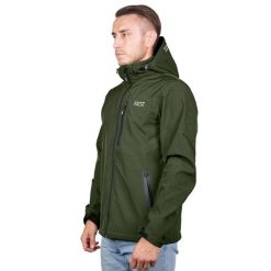 Kurtka softshell męska Pros Sport SOFTGRIT 729CH. Zielone kurtki męskie Pros, m, bez wzorów, z softshellu, trekkingowe. Za 299.00 zł.